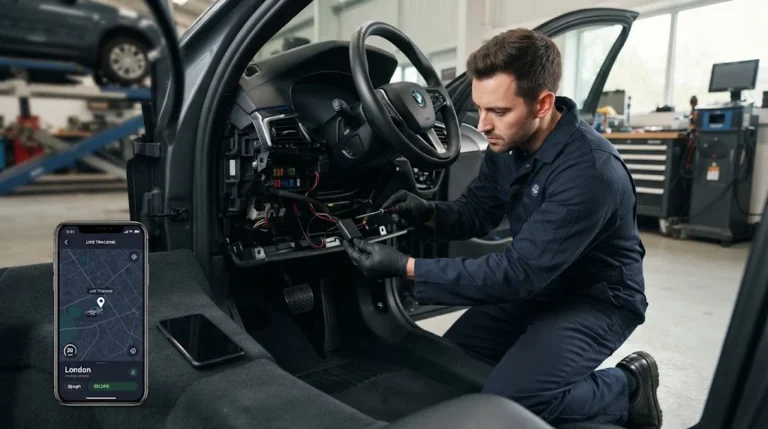 Vehicle tracker installation in a modern car