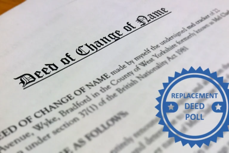 Who Can Sign A Deed Poll