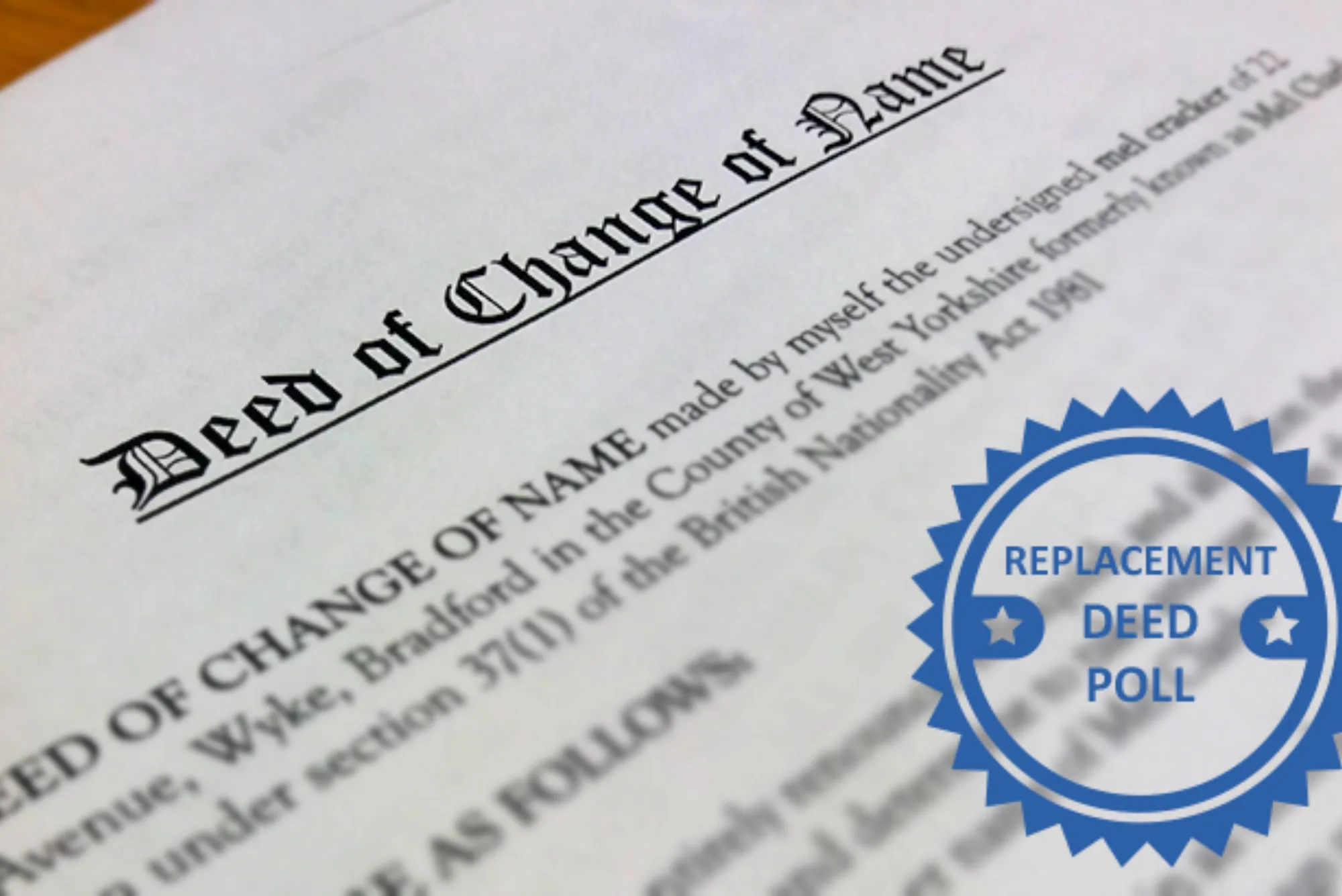 Who Can Sign A Deed Poll