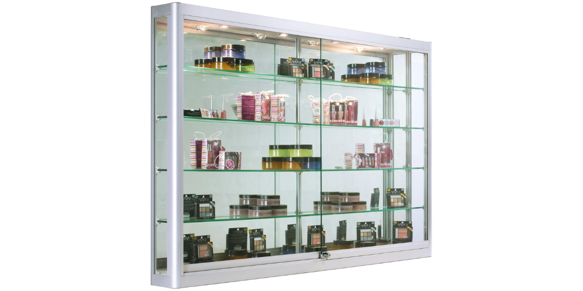 aluminium and glass display cabinets