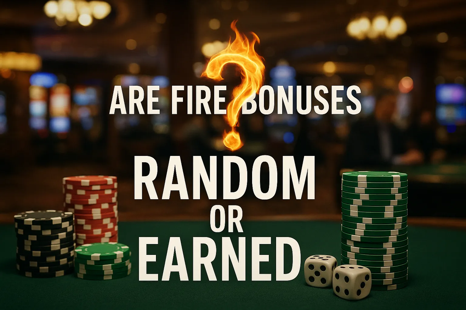 Are fire bonuses random or earned